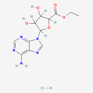 molecular formula C12H16ClN5O5 B1622233 Ethyl adenosine-5'-carboxylate hydrochloride CAS No. 50663-70-2