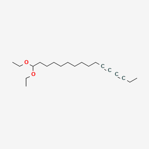 molecular formula C20H34O2 B1622235 3,5-Hexadecadiyne, 16,16-diethoxy- CAS No. 71673-31-9