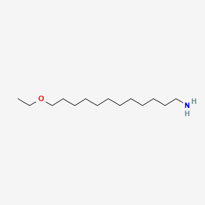 molecular formula C14H31NO B1622239 Amines, C12-18-alkyl, ethoxylated CAS No. 72968-37-7
