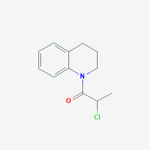 molecular formula C12H14ClNO B1622241 2-Chloro-1-(3,4-dihydro-2H-quinolin-1-yl)-propan-1-one CAS No. 91494-43-8
