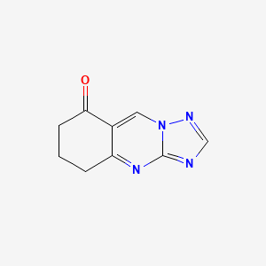molecular formula C9H8N4O B1622246 6,7-dihydro[1,2,4]triazolo[5,1-b]quinazolin-8(5H)-one CAS No. 777867-04-6