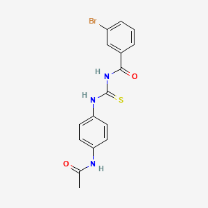 molecular formula C16H14BrN3O2S B1622250 N-{[4-(acetylamino)phenyl]carbamothioyl}-3-bromobenzamide CAS No. 6406-47-9