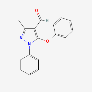 3-methyl-5-phenoxy-1-phenyl-1H-pyrazole-4-carbaldehyde
