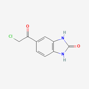 molecular formula C9H7ClN2O2 B1622255 5-(2-Chloro-acetyl)-1,3-dihydro-benzoimidazol-2-one CAS No. 93202-41-6