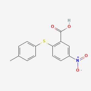 molecular formula C14H11NO4S B1622256 5-Nitro-2-p-tolylsulfanyl-benzoic acid CAS No. 78160-05-1