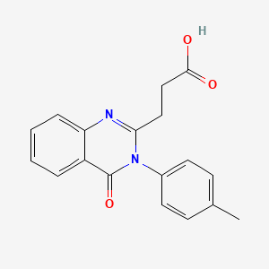 3-[3-(4-Methylphenyl)-4-oxo-3,4-dihydroquinazolin-2-yl]propanoic acid