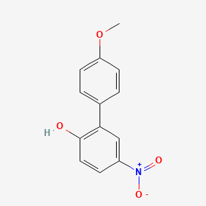molecular formula C13H11NO4 B1622263 4'-Methoxy-5-nitro-1,1'-biphenyl-2-ol CAS No. 63801-89-8