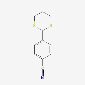 molecular formula C11H11NS2 B1622268 4-(1,3-Dithian-2-yl)benzonitrile CAS No. 50603-38-8