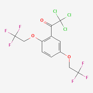 1-[2,5-Bis(2,2,2-trifluoroethoxy)phenyl]-2,2,2-trichloroethanone