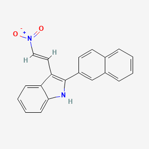 2-(Naphthalen-2-yl)-3-(2-nitrovinyl)-1H-indole