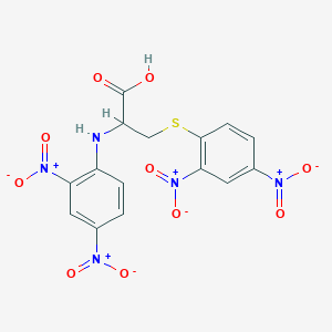 2-(2,4-Dinitroanilino)-3-(2,4-dinitrophenyl)sulfanylpropanoic acid