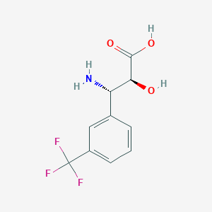 molecular formula C10H10F3NO3 B1622291 (2S,3S)-3-Amino-2-hydroxy-3-(3-(trifluoromethyl)phenyl)propanoic acid CAS No. 959578-49-5