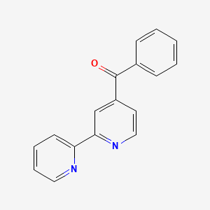 molecular formula C17H12N2O B1622292 [2,2'-Bipyridin]-4-yl-phenyl-methanone CAS No. 339155-02-1