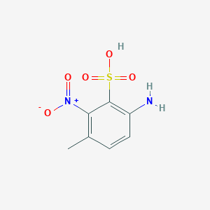 molecular formula C7H8N2O5S B1622294 4-Amino-2-nitro-3-toluenesulfonic acid CAS No. 226711-11-1