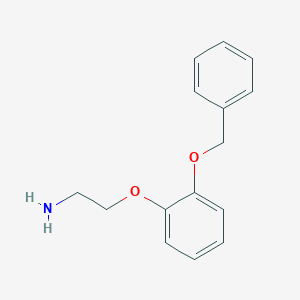 molecular formula C15H17NO2 B016223 2-(2-Benzyloxyphenoxy)ethylamine CAS No. 72955-81-8