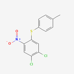 molecular formula C13H9Cl2NO2S B1622308 1,2-Dichloro-4-[(4-methylphenyl)thio]-5-nitrobenzene CAS No. 218156-19-5