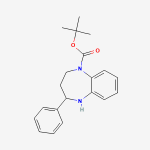 molecular formula C20H24N2O2 B1622309 tert-Butyl 4-phenyl-2,3,4,5-tetrahydro-1H-1,5-benzodiazepine-1-carboxylate CAS No. 904815-39-0