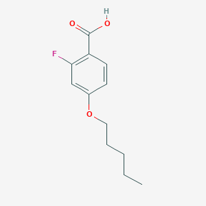 molecular formula C12H15FO3 B1622313 2-Fluoro-4-pentyloxybenzoic acid CAS No. 203067-01-0