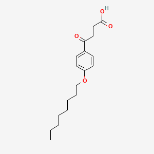 molecular formula C18H26O4 B1622316 4-[4-(Octyloxy)phenyl]-4-oxobutanoic acid CAS No. 100833-45-2
