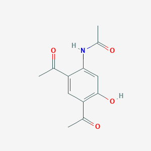 molecular formula C12H13NO4 B1622318 N-(2,4-diacetyl-5-hydroxyphenyl)acetamide CAS No. 79324-44-0