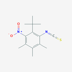 2-(tert-Butyl)-4,5,6-trimethyl-3-nitrophenyl isothiocyanate