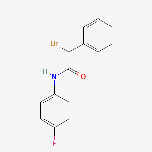 molecular formula C14H11BrFNO B1622342 N1-(4-fluorophenyl)-2-bromo-2-phenylacetamide CAS No. 680213-42-7