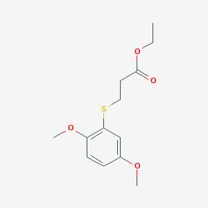 Ethyl 3-[(2,5-dimethoxyphenyl)thio]propanoate