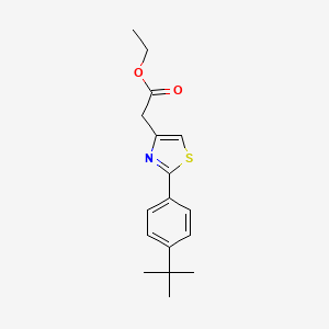 Ethyl 2-{2-[4-(tert-butyl)phenyl]-1,3-thiazol-4-yl}acetate