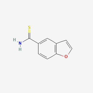 molecular formula C9H7NOS B1622349 1-Benzofuran-5-carbothioamide CAS No. 499770-74-0
