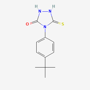 4-[4-(tert-butyl)phenyl]-5-mercapto-2,4-dihydro-3H-1,2,4-triazol-3-one
