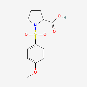 molecular formula C12H15NO5S B1622363 1-(4-Methoxy-benzenesulfonyl)-pyrrolidine-2-carboxylic acid CAS No. 81242-27-5