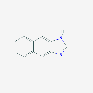 molecular formula C12H10N2 B162237 2-methyl-1H-benzo[f]benzimidazole CAS No. 1792-36-5