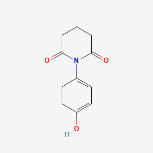 molecular formula C11H11NO3 B1622383 1-(4-Hydroxyphenyl)piperidine-2,6-dione CAS No. 423737-09-1