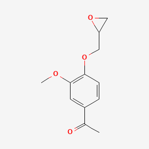 1-[3-Methoxy-4-(oxiran-2-ylmethoxy)phenyl]ethanone