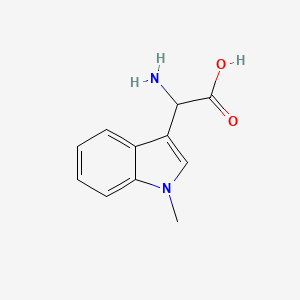 molecular formula C11H12N2O2 B1622404 Amino-(1-methyl-1H-indol-3-YL)-acetic acid CAS No. 1000058-38-7