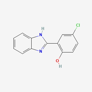 molecular formula C13H9ClN2O B1622407 2-(1H-benzo[d]imidazol-2-yl)-4-chlorophenol CAS No. 41433-12-9