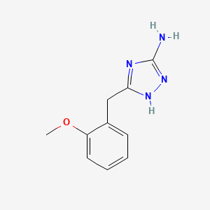 molecular formula C10H12N4O B1622410 5-(2-METHOXYBENZYL)-4H-1,2,4-TRIAZOL-3-AMINE CAS No. 502685-70-3