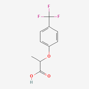 molecular formula C10H9F3O3 B1622416 2-[4-(trifluoromethyl)phenoxy]propanoic Acid CAS No. 69484-34-0
