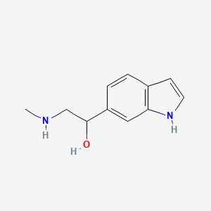 molecular formula C11H14N2O B1622417 1-(1H-indol-6-yl)-2-(methylamino)ethanol CAS No. 314727-60-1
