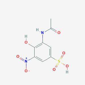 3-(Acetylamino)-4-hydroxy-5-nitrobenzenesulfonic acid