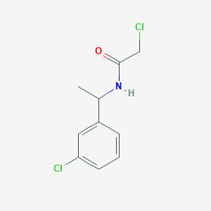 2-chloro-N-[1-(3-chlorophenyl)ethyl]acetamide