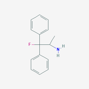 1-Fluoro-1,1-diphenylpropan-2-amine