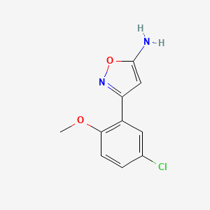 3-(5-Chloro-2-methoxyphenyl)-1,2-oxazol-5-amine