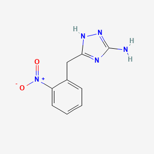 molecular formula C9H9N5O2 B1622464 5-(2-NITROBENZYL)-4H-1,2,4-TRIAZOL-3-AMINE CAS No. 502686-25-1