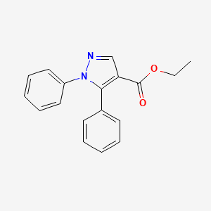 molecular formula C18H16N2O2 B1622468 ethyl 1,5-diphenyl-1H-pyrazole-4-carboxylate CAS No. 53561-07-2