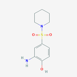2-Amino-4-(piperidine-1-sulfonyl)-phenol