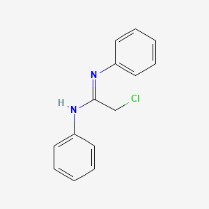 2-chloro-N,N'-diphenylethanimidamide