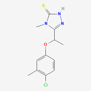 5-[1-(4-chloro-3-methylphenoxy)ethyl]-4-methyl-4H-1,2,4-triazole-3-thiol