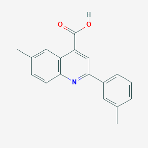 6-Methyl-2-(3-methylphenyl)quinoline-4-carboxylic acid