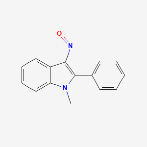 molecular formula C15H12N2O B1622478 1H-Indole, 1-methyl-3-nitroso-2-phenyl- CAS No. 53603-63-7